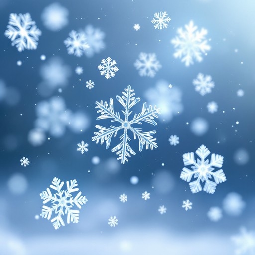 Falling snowflakes used as winter visual inspiration for Warm Winter Marvels.