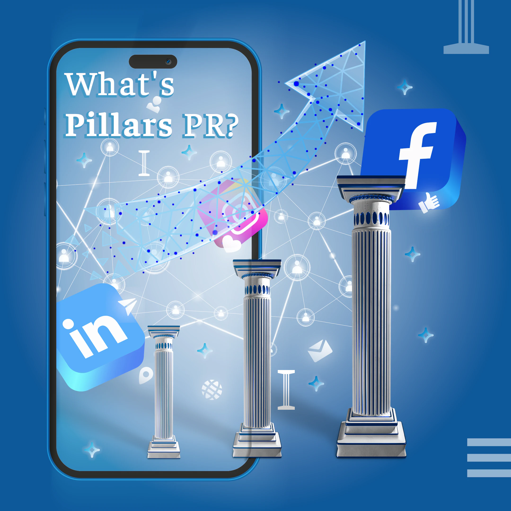 Pillars PR mission statement design for legal marketing and public relations.