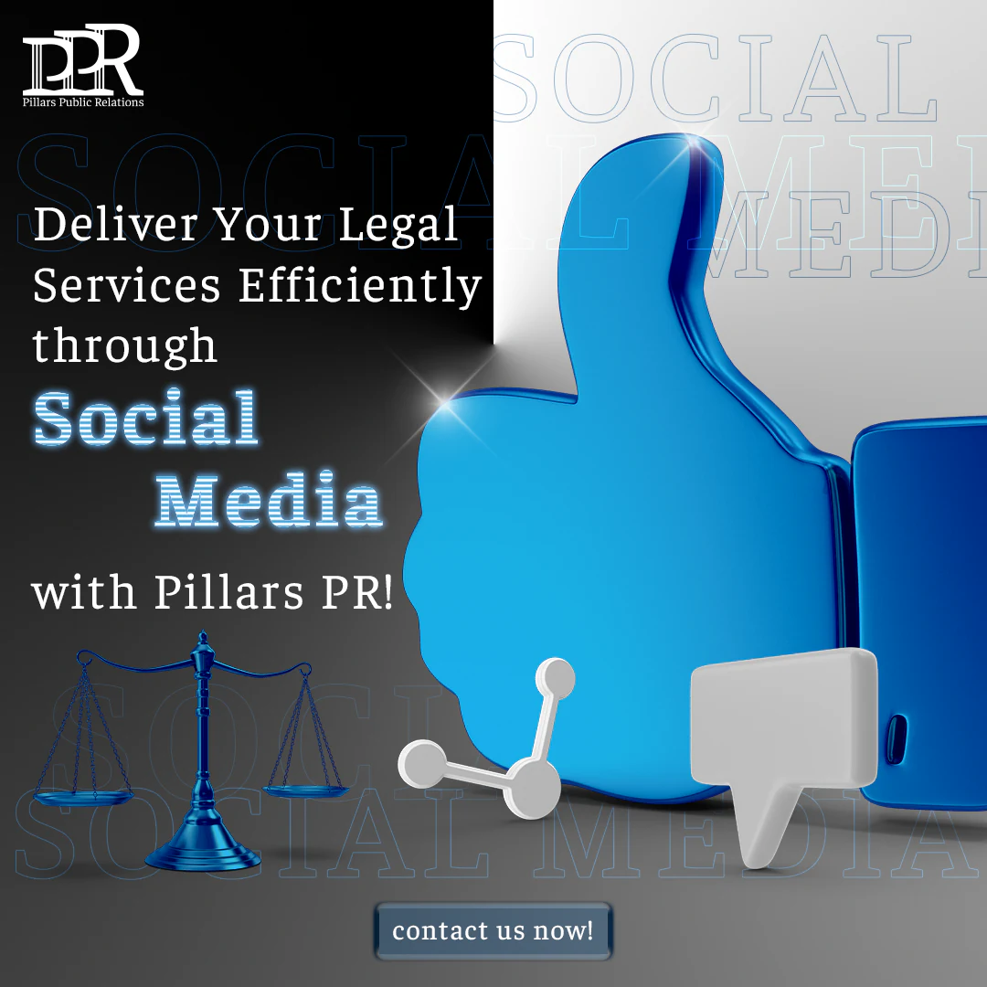 Pillars PR social media marketing campaign for the legal sector.