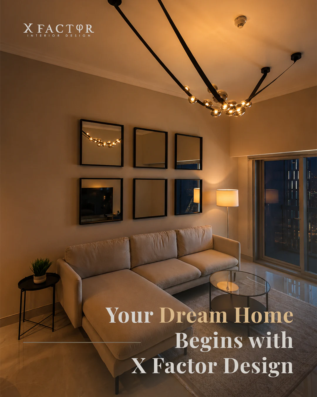 Residential lighting design carousel cover by X Factor Interior Design in Dubai